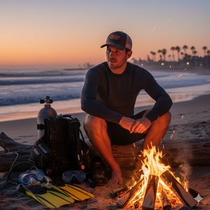 Descend Trucker with Leather logo