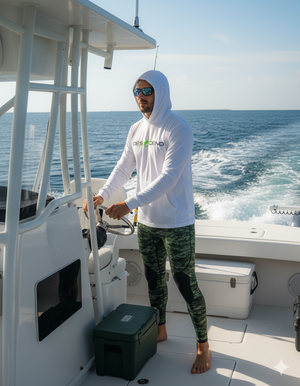 Spearo Hooded long-sleeve tee