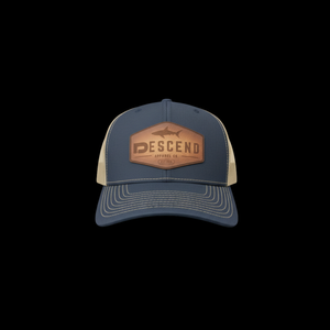 Descend Trucker with Leather logo